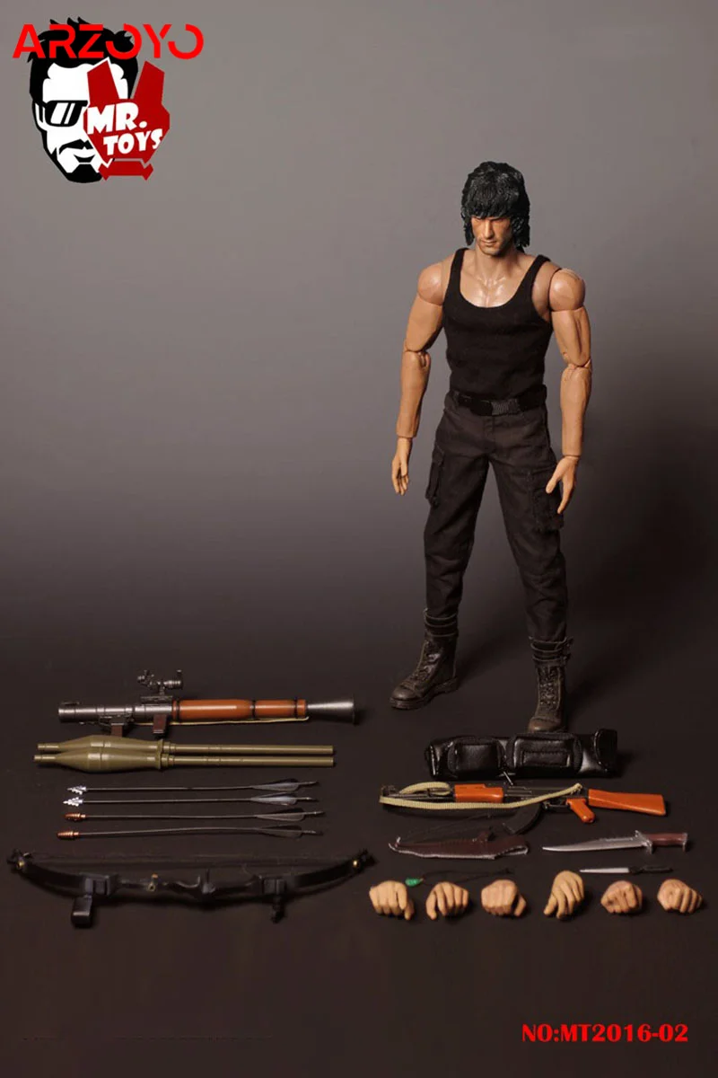 In Stock MR.TOYS MT2016-02 1/6 Male Soldier First Drop of Blood Rambo Full Set 12'' Action Figure Model for Fans Collection Toy