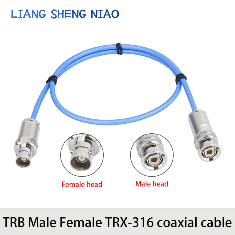 Triax BNC three coaxial cable 1553B bus jumper TRX316 dual male three bayonet BNC test line