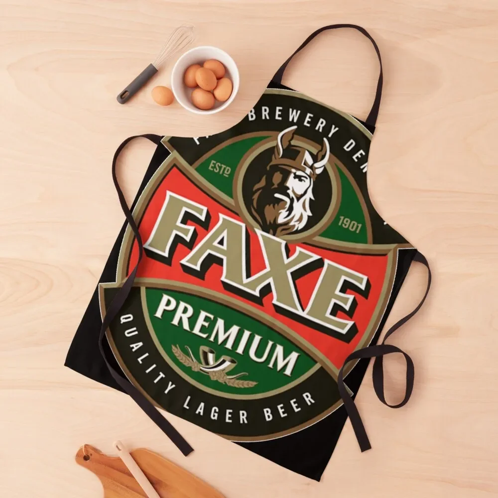 faxe premium beer Apron Kitchen Front Women Kitchen Kitchen Kawaii Accessories Apron