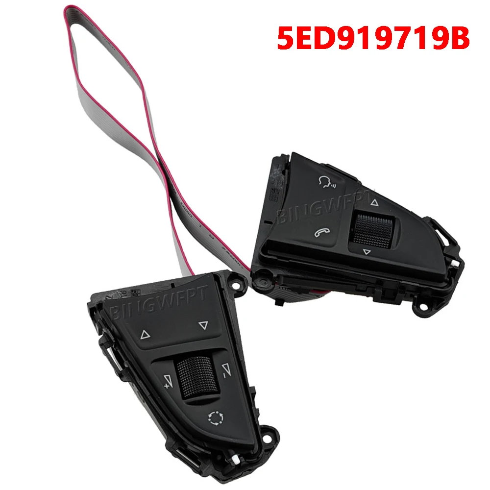 Multi-Function Steering Wheel Switch 5ED919719B For Octavia Karoq Kodiaq Superb 2015 2016 2017 2018-2025