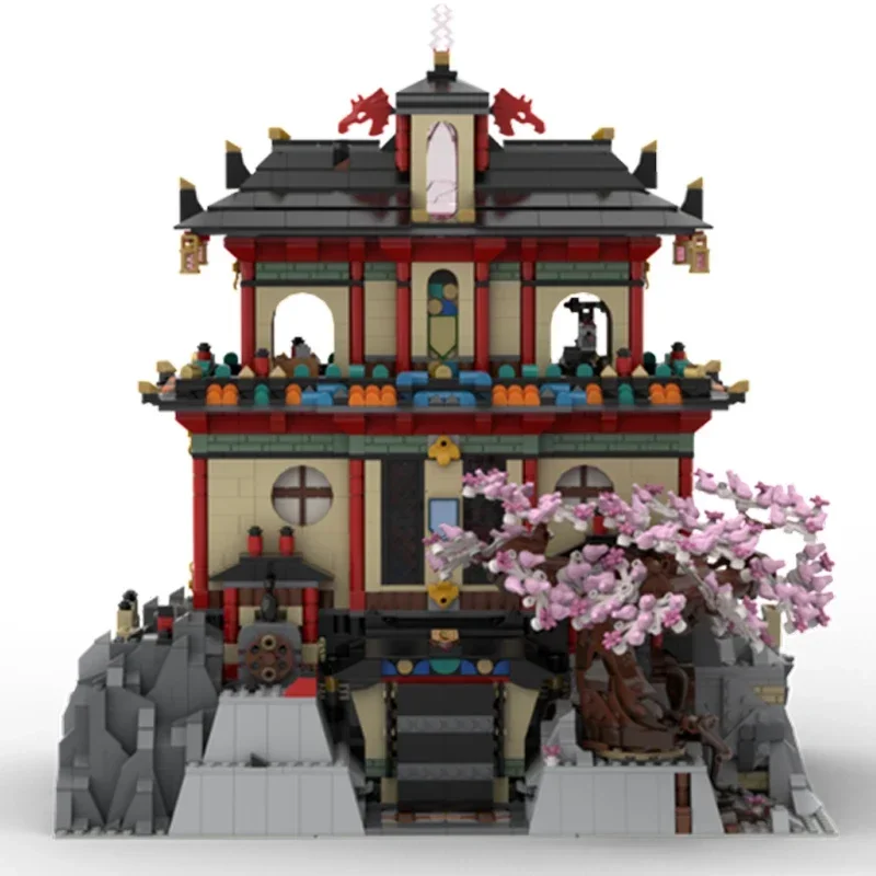 Moc Building Blocks Dragon Fortress Model Technology Brick fai da te Educational China City Series Toy per regali di festa