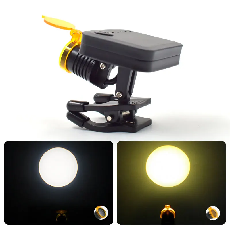 Dental Headlight Loupe wireless Portable 5W LED Headlamp with Optical Filter for Dental Surgical Head Light