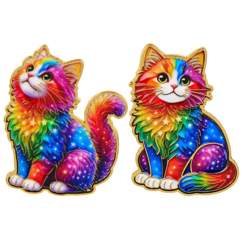 Funny Enamel Pin Cute Animal Cat Brooch Pines Men Lapel Pins Badge on Backpack Clothing Accessories Quotes Jewelry Friends Gifts