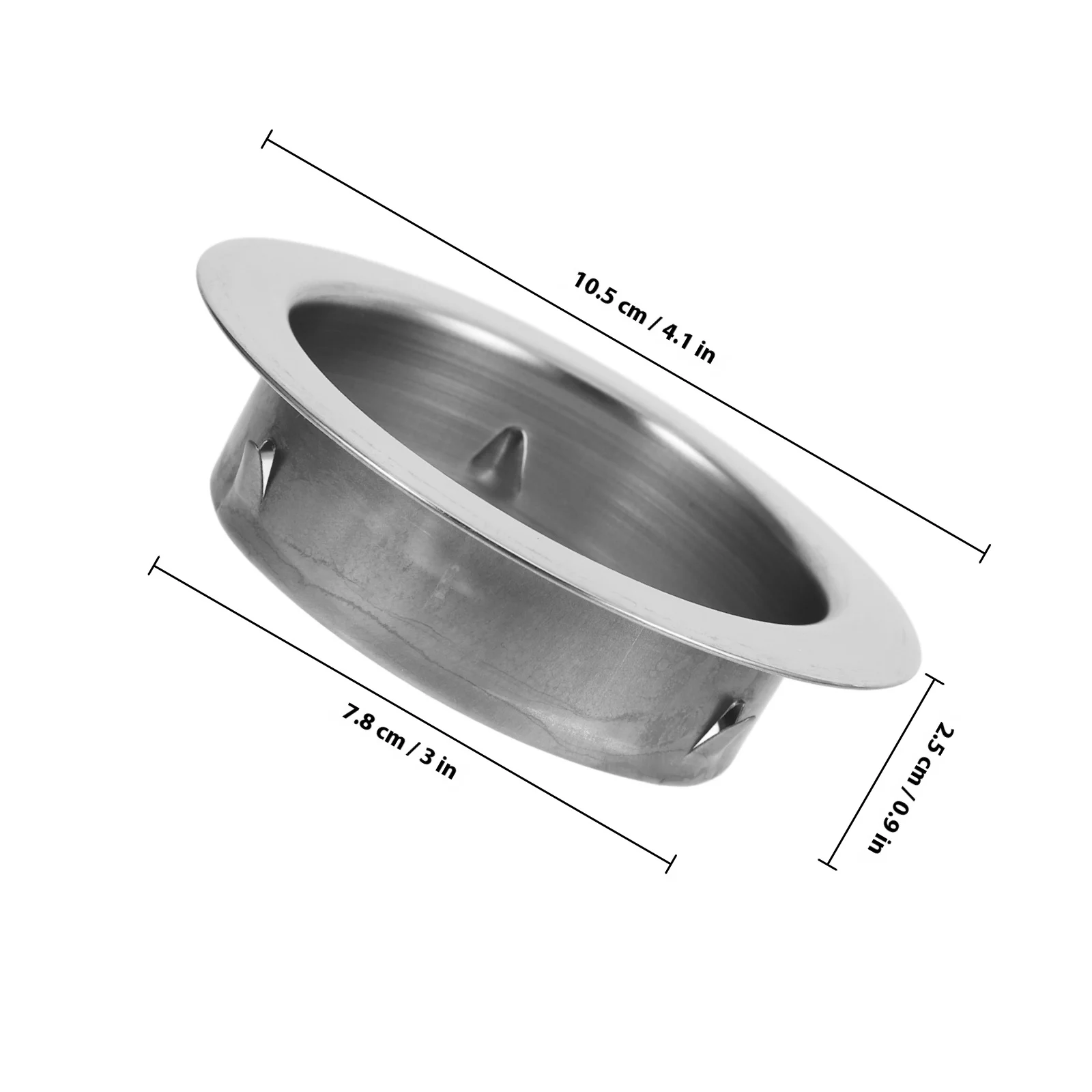 ステンレス鋼の壁穴カバーエアコン用装飾リング防水耐久性のあるエアコン穴カバー簡単に掃除できます