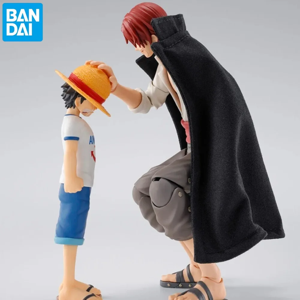 

Оригинальная аниме-фигурка Stock Bandai, цельная фигурка S.H.Figuarts SHANKS & MONKEY.D.LUFFY-CHILDHOOD, экшн-фигурка, игрушки, модель куклы