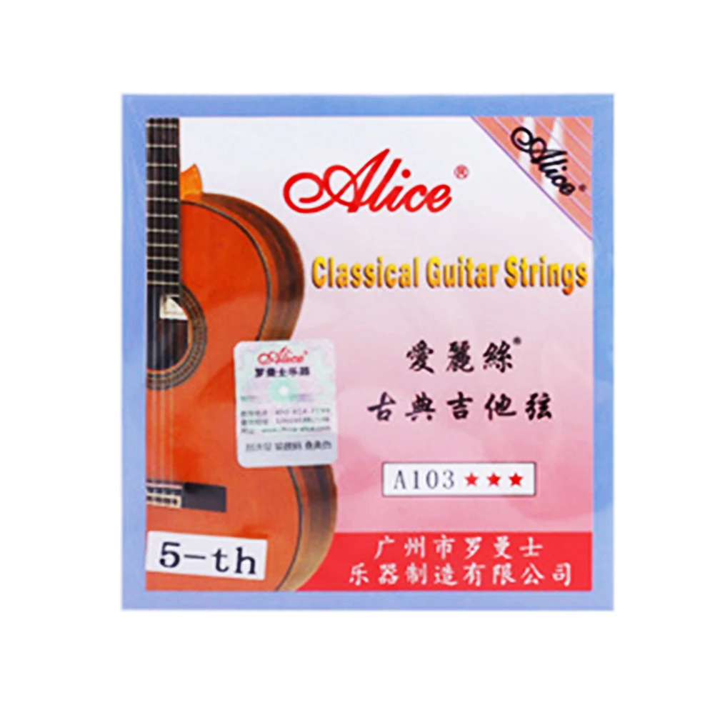 Practical Guitar Classical Guitar 1Pcs Replacement Set Spare Parts A103 Accessories Alice Beginners Classical Clear Nylon