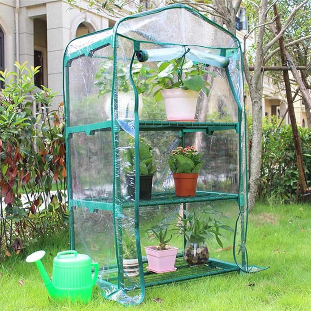 

Mini Greenhouse Ventilated Plant Insulation Cover without Pole Portable Home Tunnel Greenhouse Cover Garden Accessories