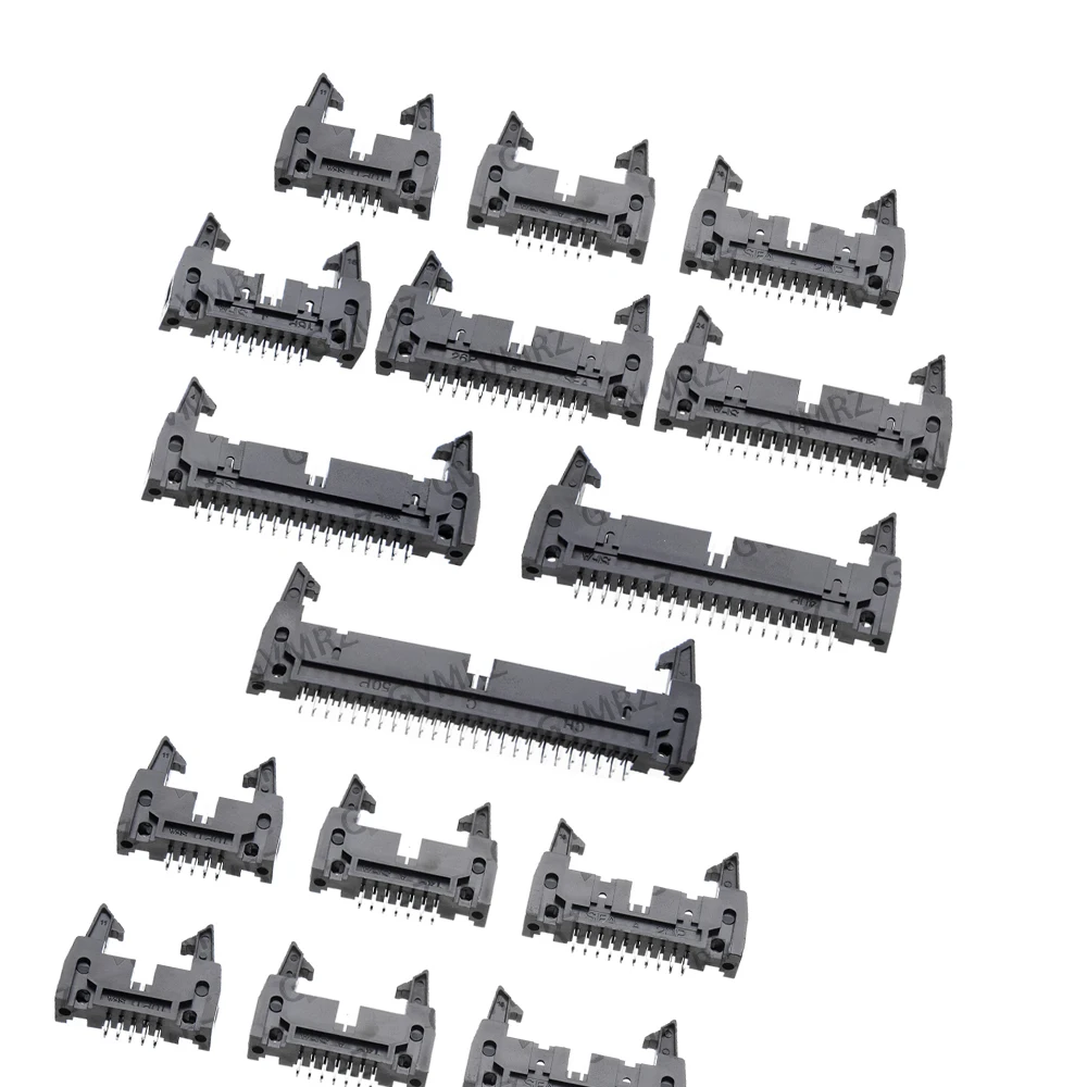 5-50PCS 2.54mm Pitch Dual Row Straight Pin Header Strip,Male Connector for PCB  (6P/8P/10P/14P Options) Integrated Circuit 6P 8P