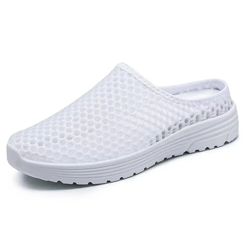 Men Women Lazy Slippers Slides Indoor Outdoor Sandals Men Breathable Non-slip Home Half Slippers Men Casual Shoes Big Size 47 image 6