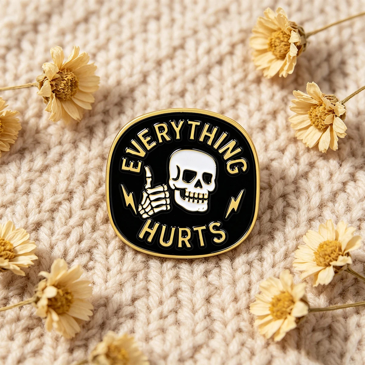 Coffee Quotes Enamel Pins Funny Heart Skeleton Duck Lapel Brooches Badges for Backpacks Clothing Decoration Gifts for Friends