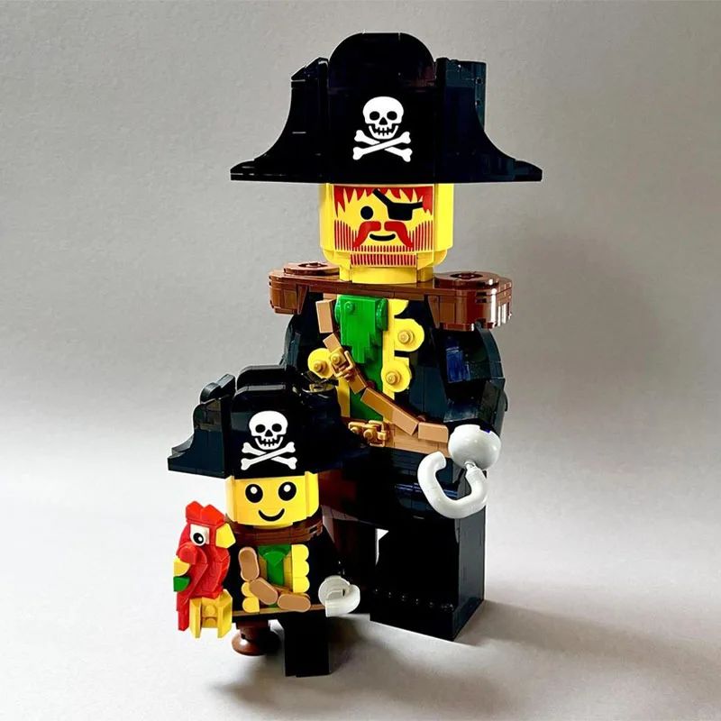 Heißer Piraten-Baby-Hommage MOC Kreatives Charakterfigur-Modell Benutzerdefiniertes Puzzle DIY Montage Lernbausteine Spielzeug Sammlerstück Geschenk