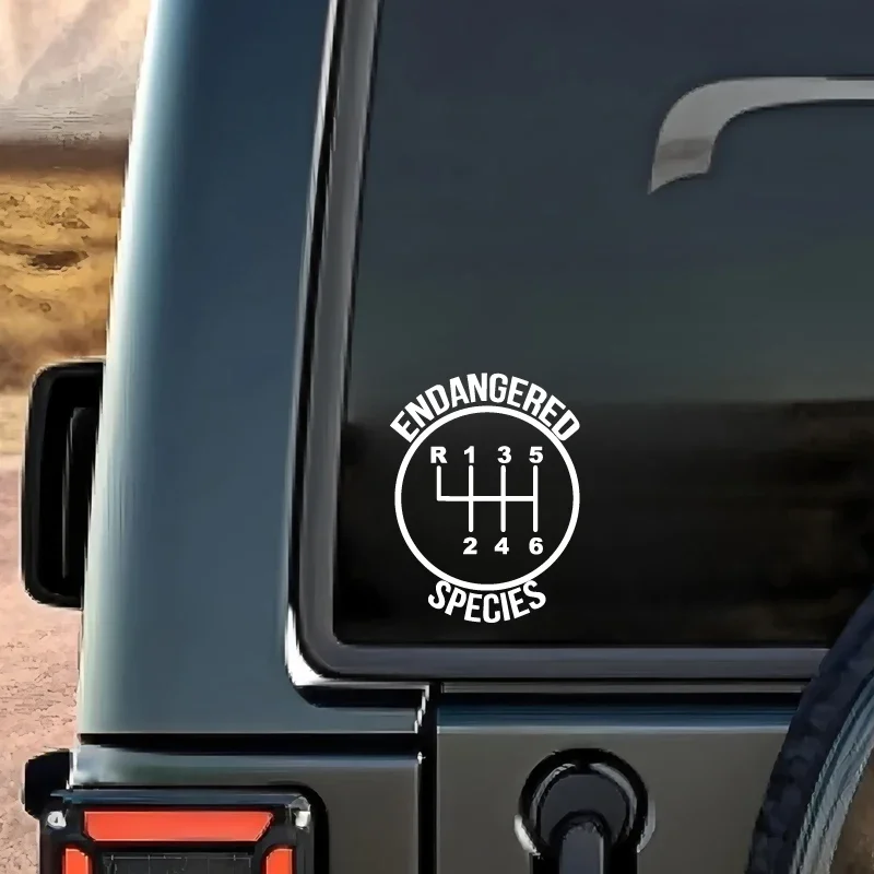 Manual Transmission Vinyl Car Sticker Waterproof Decal for SUV Truck Car Window Bumper Auto Exterior Styling DIY Decor