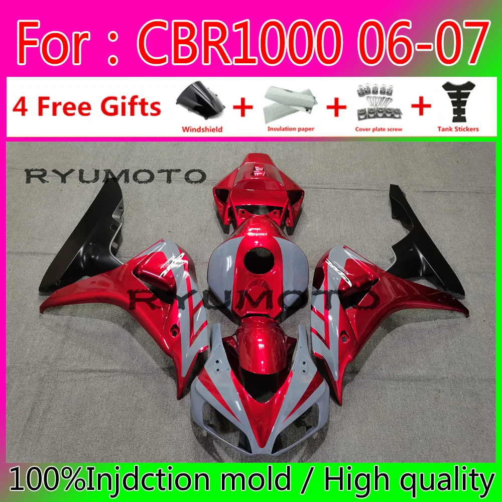 Injection Mold New ABS Motorcycle Fairings kit Fit for CBR1000RInjection Mold New ABR 06 07 CBR 1000RR CBR1000 2006 2007 fairing