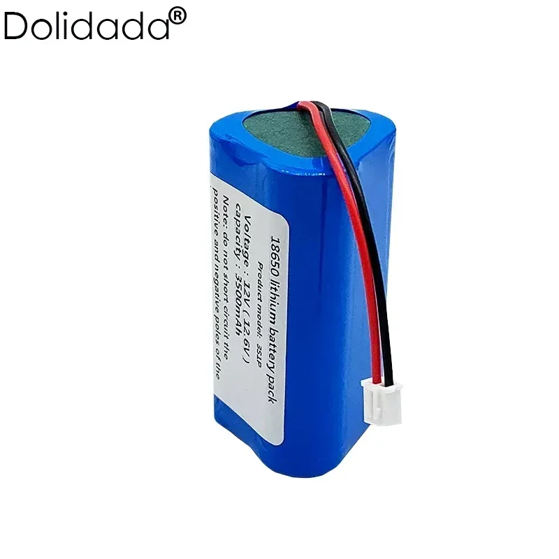 18650 battery pack 3S1P 3500mAh BMS lithium battery pack 12V 3A built-in Bluetooth speaker flashlight GPS rechargeable battery