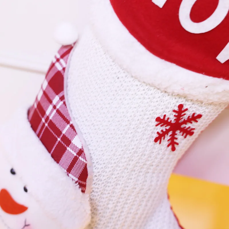 Christmas Stockings Classic large stockings Santa Claus, snowman, reindeer Christmas figures Family Christmas party  decoration