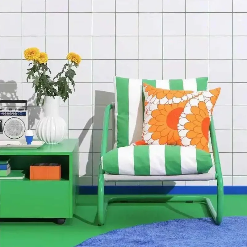 Armchair, green chair, sofa chair, home furniture, single person chair, outdoor leisure chair