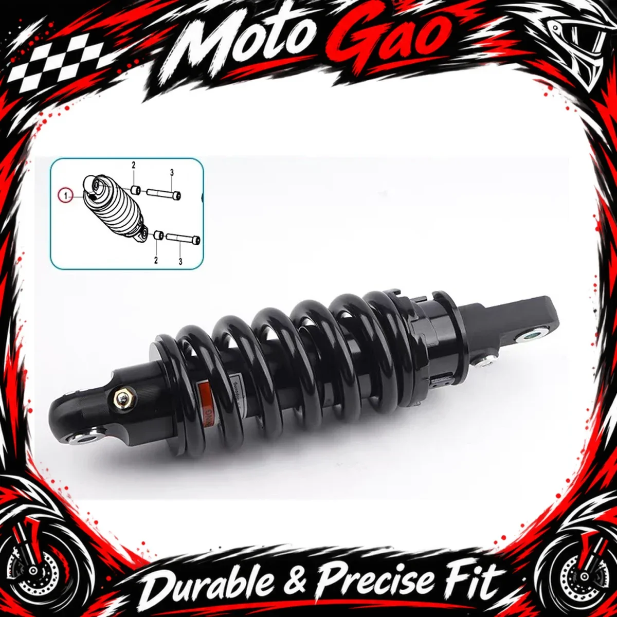 【Precise Fit】Fit For CFMOTO 675NK Rear Shock Absorber CF650-11 Rear Shock Absorber Rear Fork Motorcycle Accessories