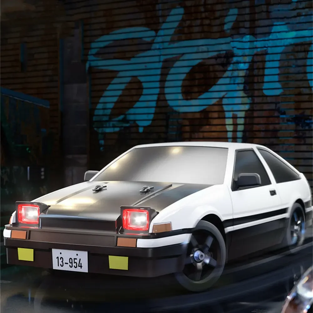 Toys RTR R1201/02/03/04 1/12 2.4G 4WD Drift AE86 RC żyroskop samochodowy w pełni proporcjonalny LED światła o dużej prędkości wyścigi na drogach M