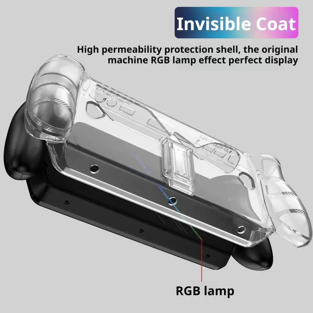 حافظة واقية لجهاز ROG Xbox Ally X المحمول من مادة TPU الشفافة بغطاء كامل مضاد للصدمات ومضاد للانزلاق ومضاد للسقوط