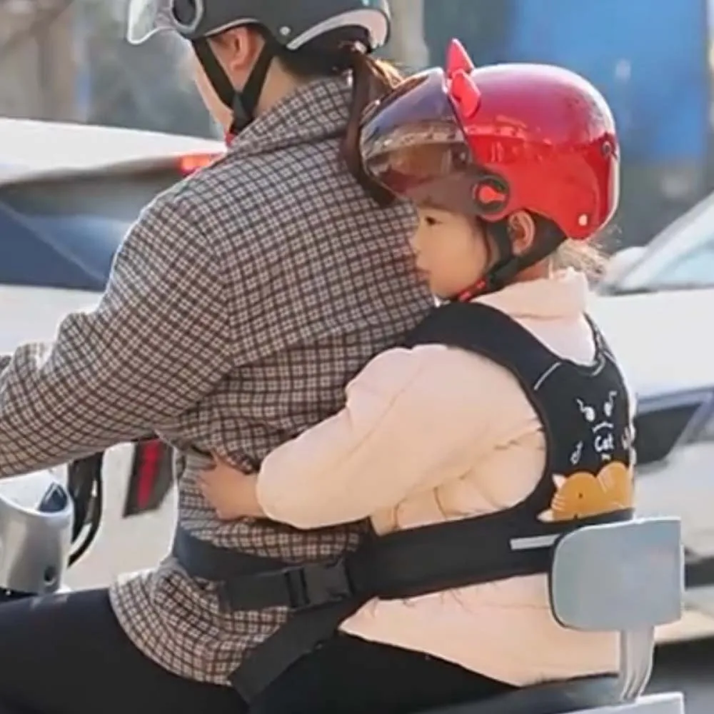 

Composite Sponge Motorcycle Seat Vest Strap Oxford Cloth Adjustable Kids Safety Seat Harness Lightweight Comfortable