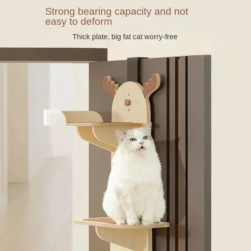 Cat Climbing Cat Tree Integrated Wall Hanging Wall Hanging Door Pet Supplies Save Space Pet Products Cat Tower