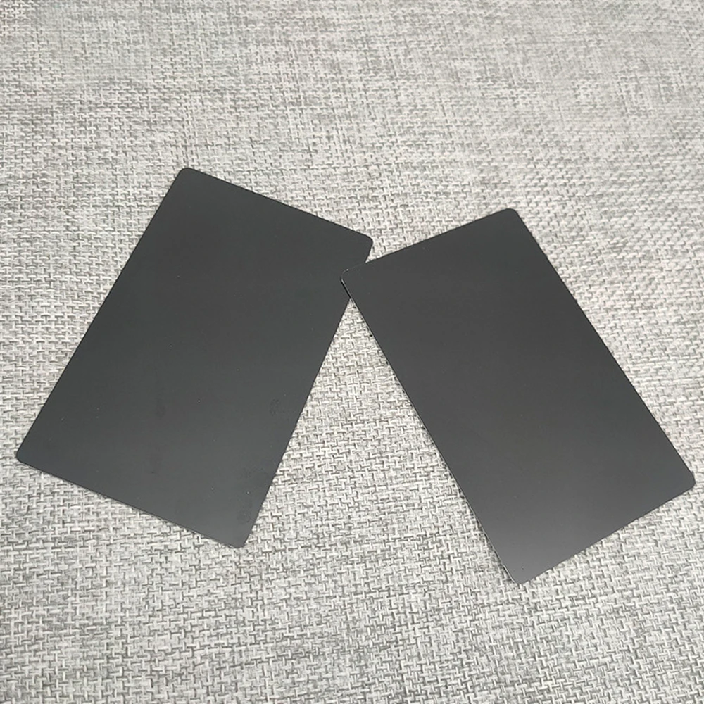 Free Shipping 100Pcs No Recording Printable Laser Engraving Metal Blank Business Membership Access Control Card 85x54x0.5mm