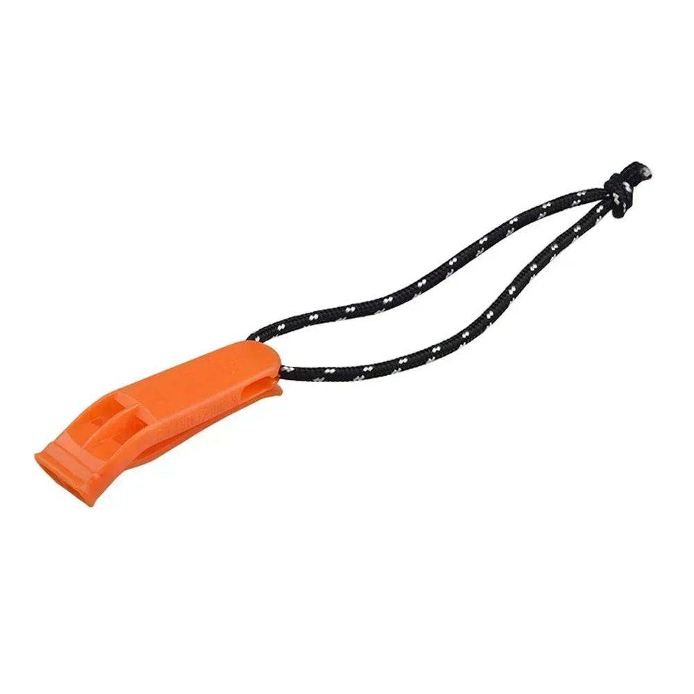 Emergência Equipamento Multifuncional Kit, acampamento exterior de plástico Caminhadas Sobrevivência, alto Sports Match Dual Band Whistle