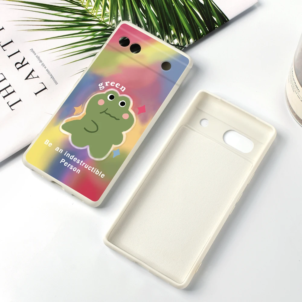 Cartoon Funny Face Phone Case for Google Pixel 8 8Pro 7a 7Pro 7 6a 6 6Pro Luxury Silicone Soft Protection Back Cover Capinha