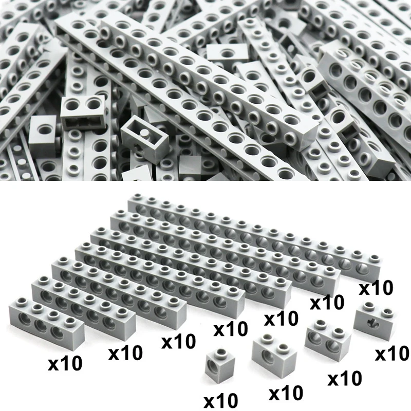 Various MOC Technical Parts Building Blocks Bricks Pin Liftarm Beam Axle Connector Panel Gear Robot Car Tank Bulk Set Pieces