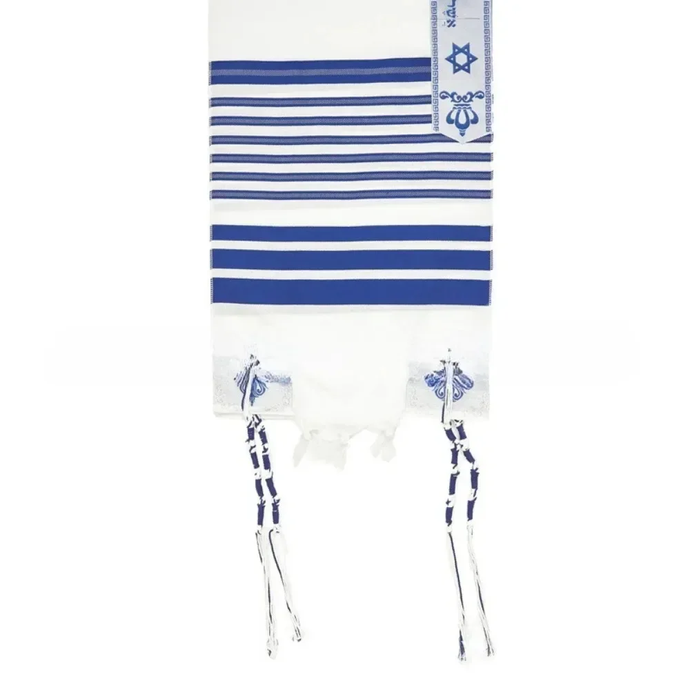 50x180cm Jewish Tallits Katan, 1 pc Prayer shawl with tzitzit strings, Israel Traditional Tallitot With Blessing On Neckband