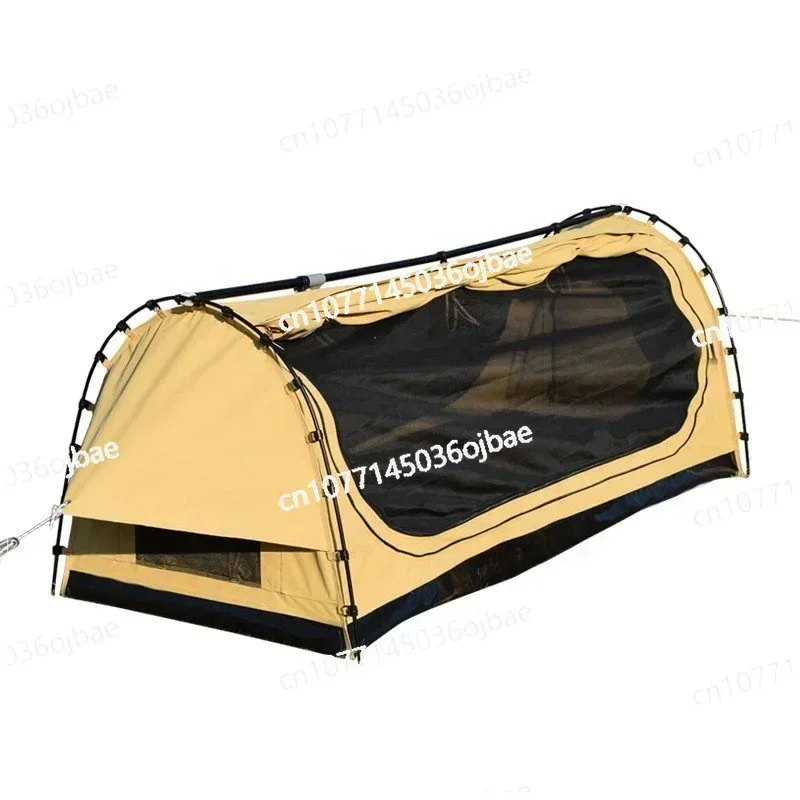 4x4 Off-road Camping Hiking Waterproof 2-person Aluminum Pole Portable Anti Slip Canvas Tent 11mm