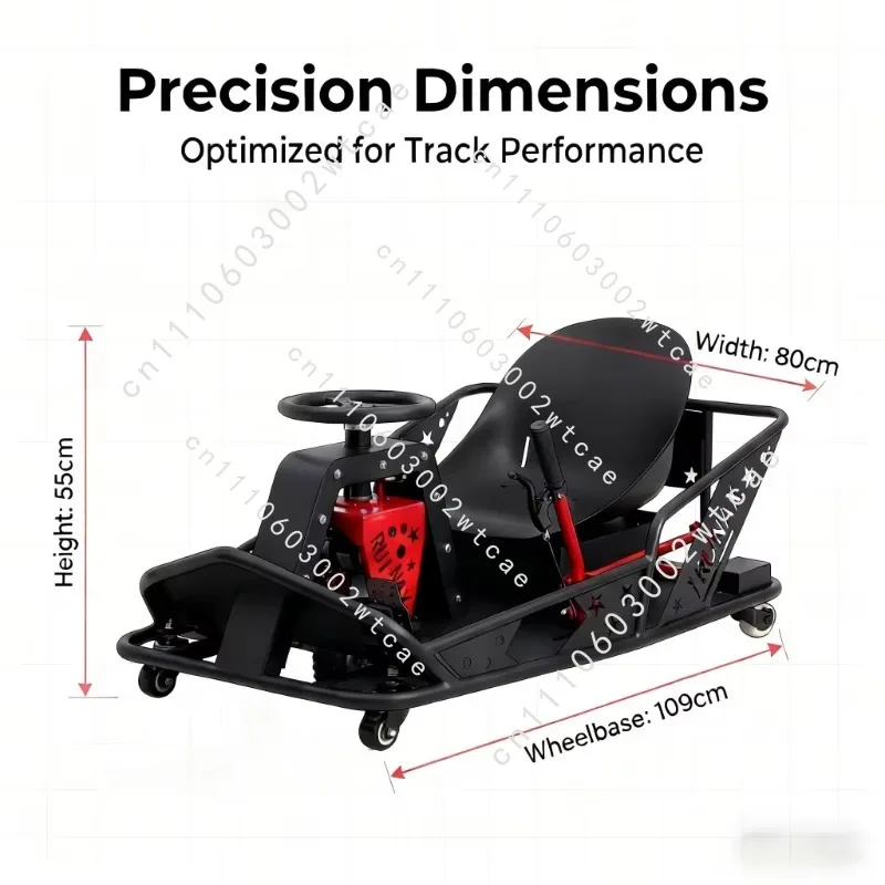 Hot Item Adult Electric Drift Kart High Power Super Fast Off Road Non Fuel Electric Go Kart Crazy Cart Style For Outdoor Racing