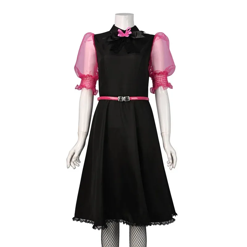 

DY2025Anime Ula Cosplay Anime Count Fabulous Cosplay Costume Draculaura Cosplay Dress Halloween Carnival Skirt+socks+belt 3PCS W