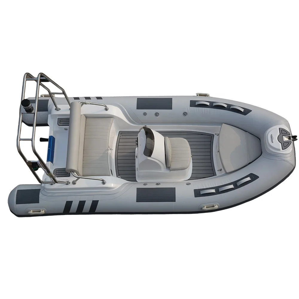 CE 3,9 m Luxus Rippen Boot Starre Fiberglas Rumpf PVC Aufblasbare Power Option Driften Angeln Rudern See Nutzung Motor Combo