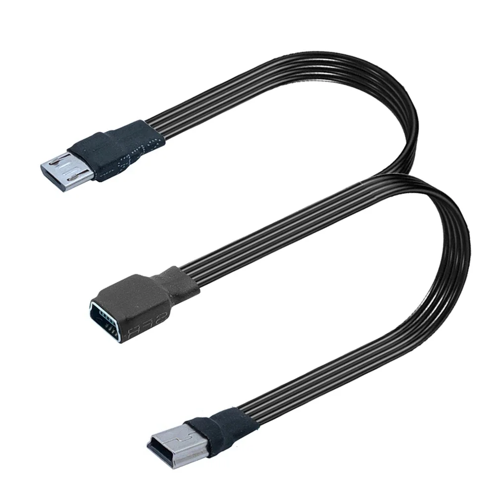 

Mini USB 2-in-1 single charging cable dual mini C-type USB data cable 20cm 30cm 50cm mobile Android charging cable