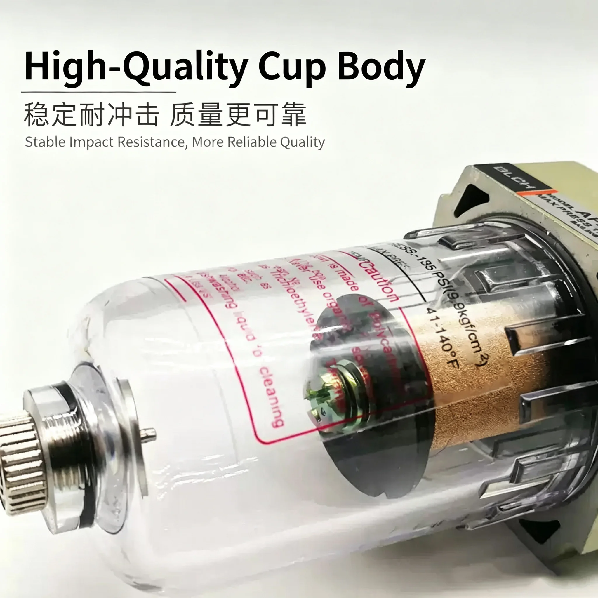 AF2000-02 Air Pump 1/4 Pneumatic Compressor Oil Catch Tank Separator Universal Water Impurities Catch Can out