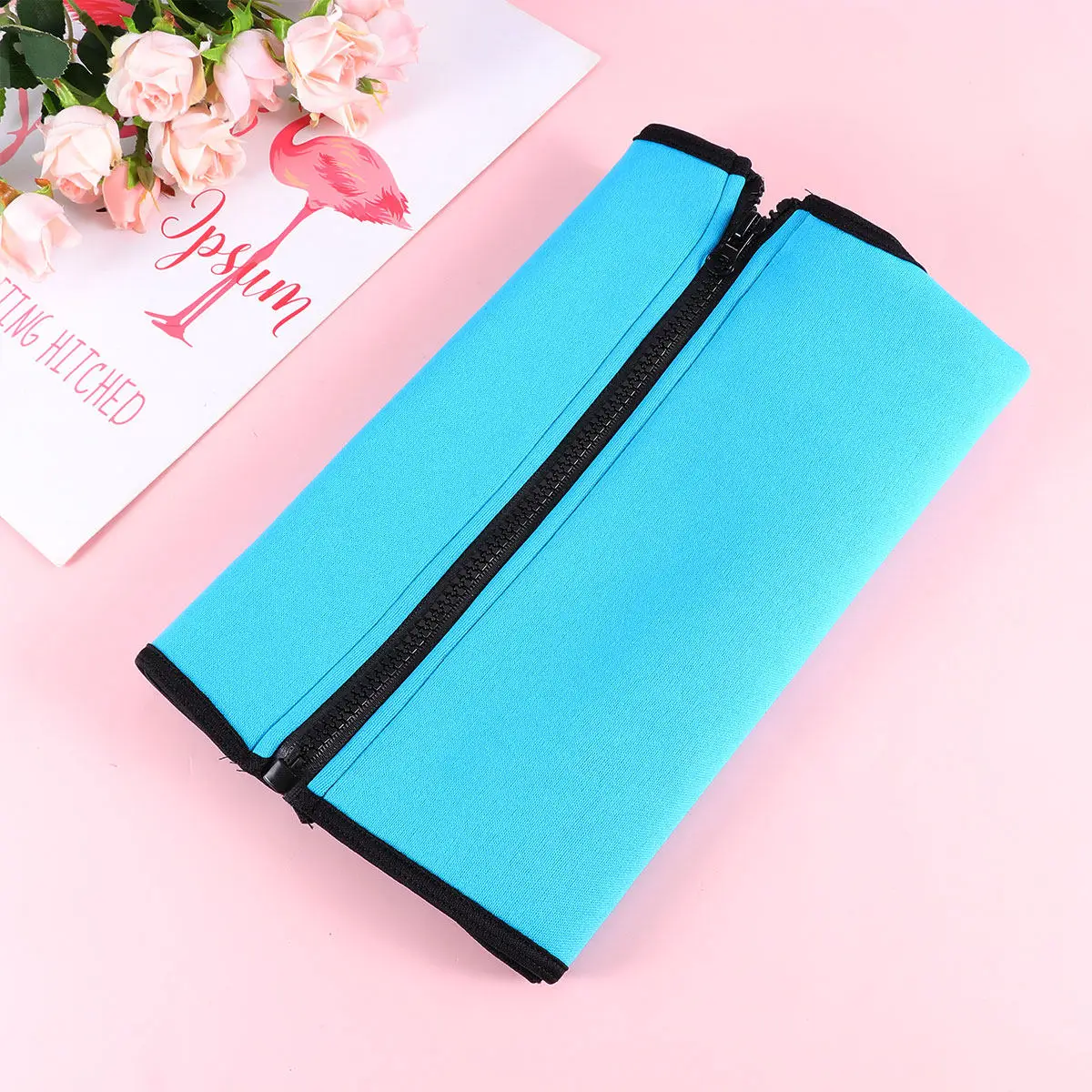 

Синий фитнес-корсет-топ размера XL из дышащего неопрена: утягивающий спортивный корсет-бюстье для бодибилдинга и коррекции фигуры