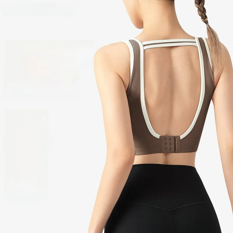 

High-Strength Sports Underwear for Women Anti-Sagging Training Bra Running Summer Wear Shockproof Lycra Fixed Cup