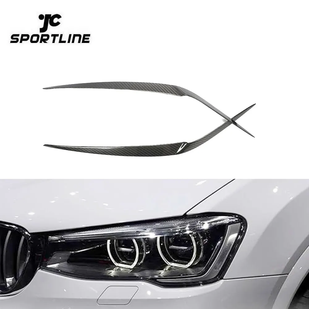 

Накладки на фары из сухого карбона для BMW X3 G01 X Drive 30i Sport Utility 4-дверный 2018-2019