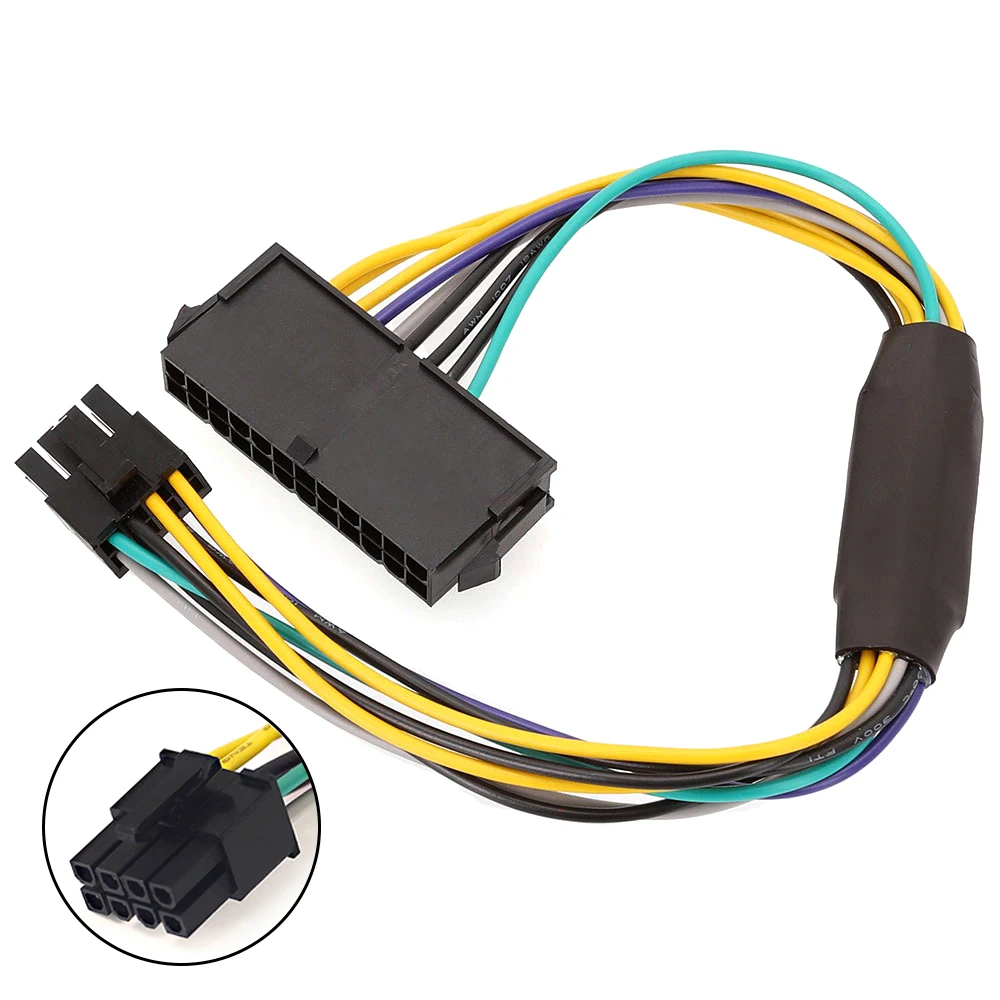 24 Pin to 8 Pin ATX Power Adapter Cable for Optiplex 3020 7020 9020 Power Cord 30CM