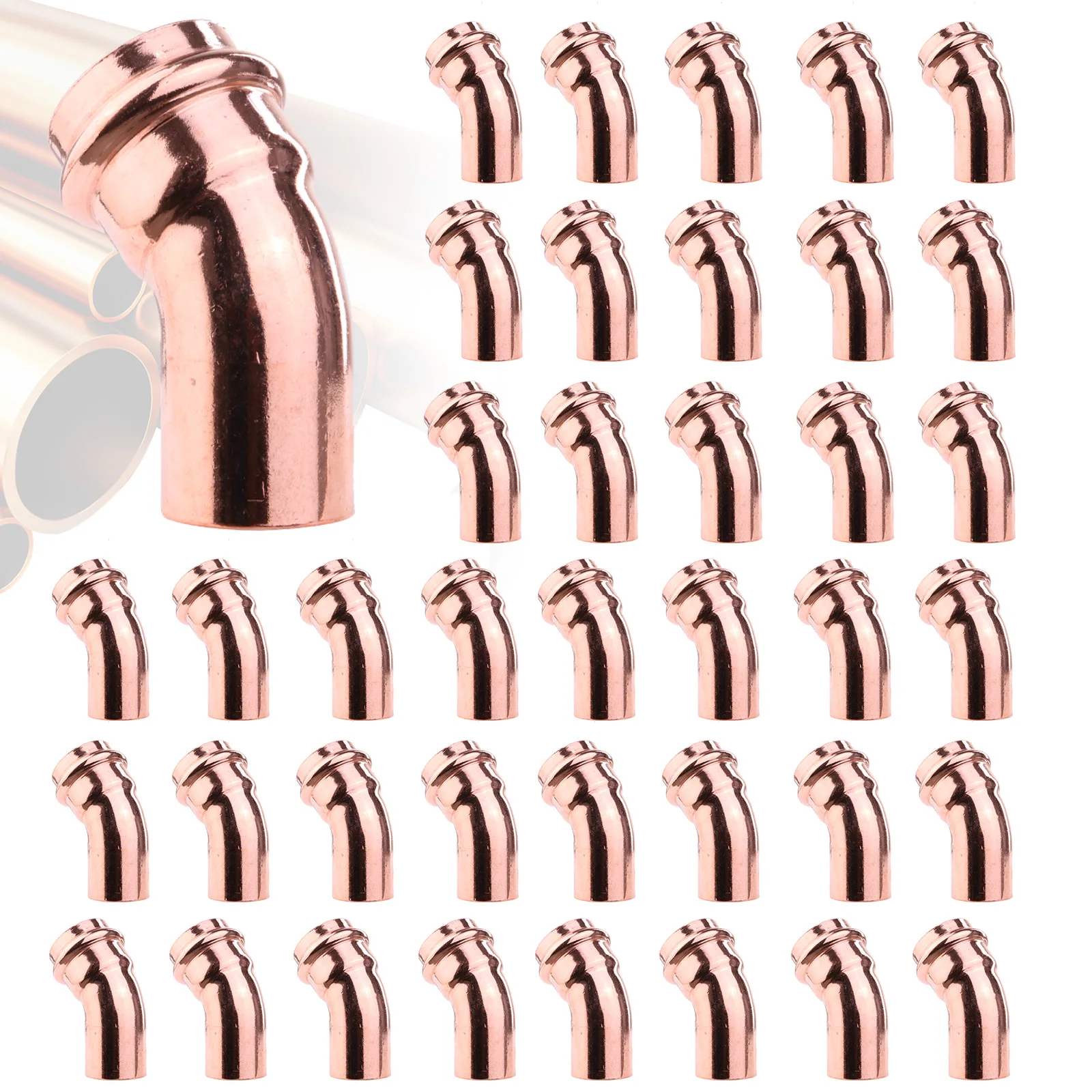 

Медные трубчатые фитинги V-образной формы, герметичные соединители для водопровода, универсальные аксессуары для домашней сантехники