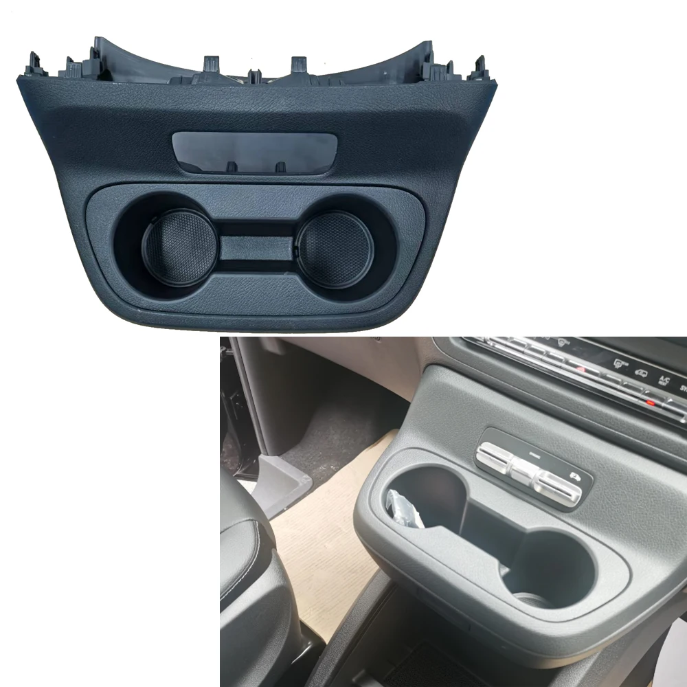 1pcs Car Central Console Instrument Drinks Cup Holder Panel Frame Kit for Mercedes Benz Vito /V Class 2024 2025