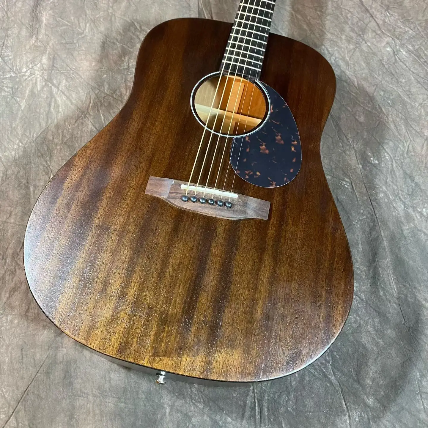 D15M Acoustic Guitar Retro Peach Blossom Core Coating Solid Wood Peltogyne Fingerboard 41 Inch Gift Delivery Included