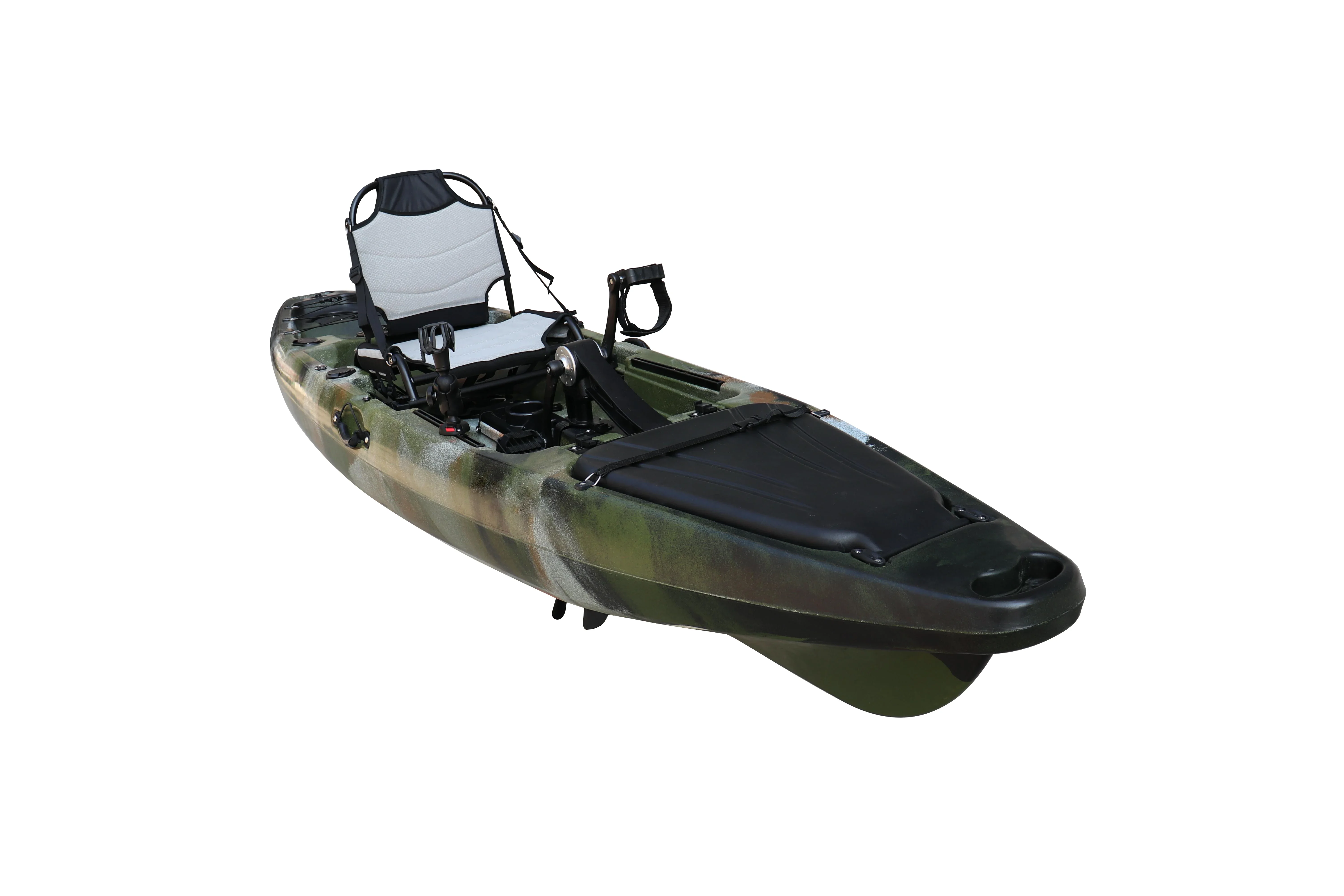 Kayak da pesca professionale sit on top monoposto angler kayak a pedali economici kayak da pesca con pedali nuovo arrivo