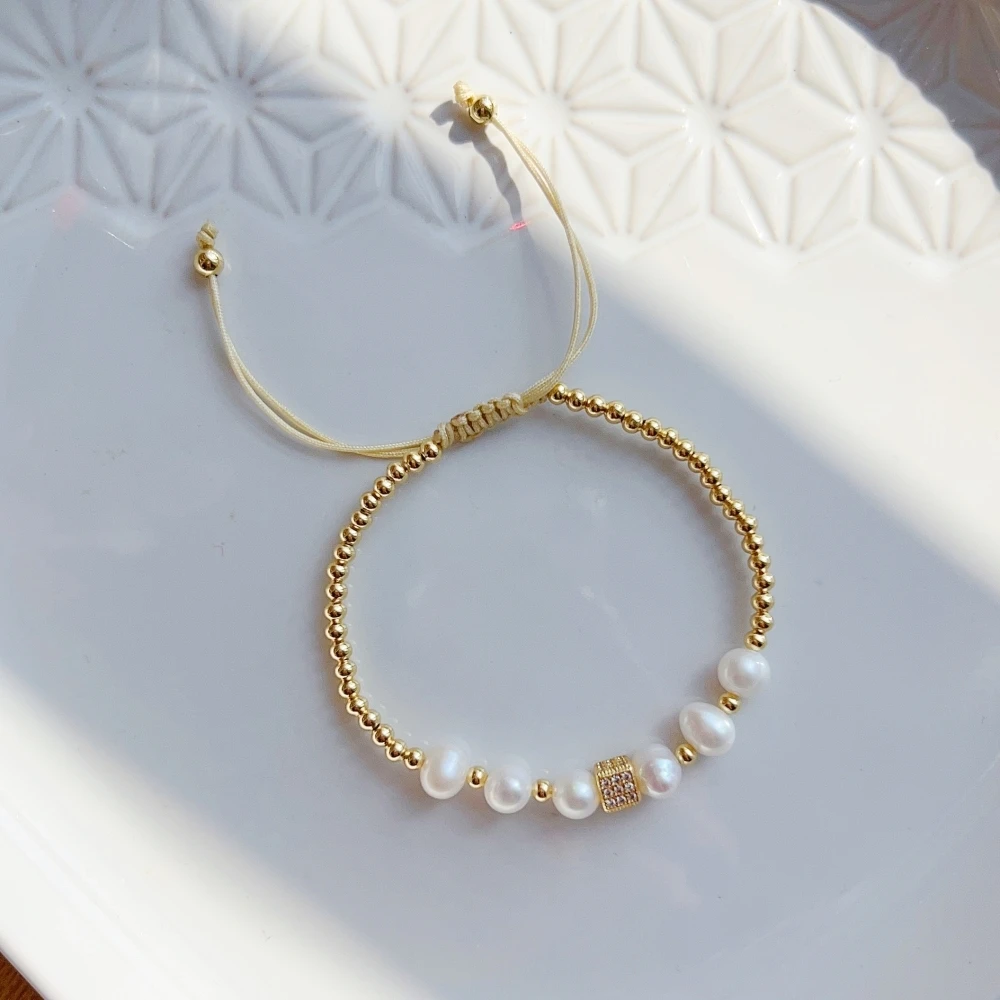 KKBEAD Natürliche Perle Armband Für Frauen Mode Jungfrau Maria Guadalupe Schmuck 18K Gold Überzogene Wasserdichte Armbänder Pulseras – Detail 5