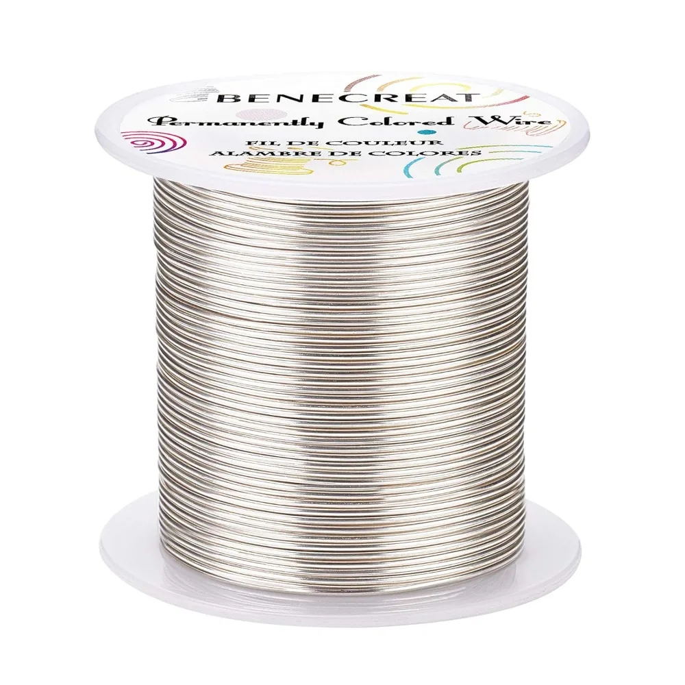 18 Gauge 32 Yards Tarnish Resistant Silver Wire Jewelry Beading Wire for Beading Wrapping and Other Jewelry Craft Making