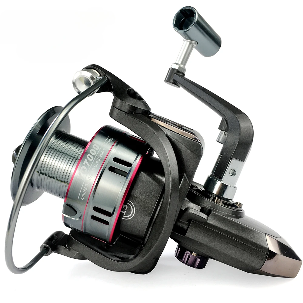 Spinning Fishing Reel for Bass Pike Fishing Metal Spool Reel Max Drag 12kg With Free Gift Fishing Line Pesca 1000-7000 Series