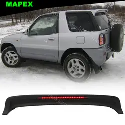 Fits 94-00 Toyota RAV4 XA10 OE Style Matte Black ABS Roof Spoiler W/ LED Light