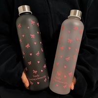 1000ml (33.81fl oz) Orchid Pattern Sports Water Bottle - For Outdoor Activities, Camping & Picnics, Gifts (Friends/Students/Coup