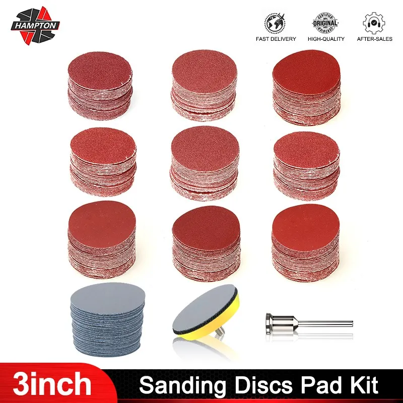 3inch Sandpaper Disc 60-7000 Grit Polishing Pad Kit Grinding Tools for Dremel Rotary Tools Abrasive Accessories